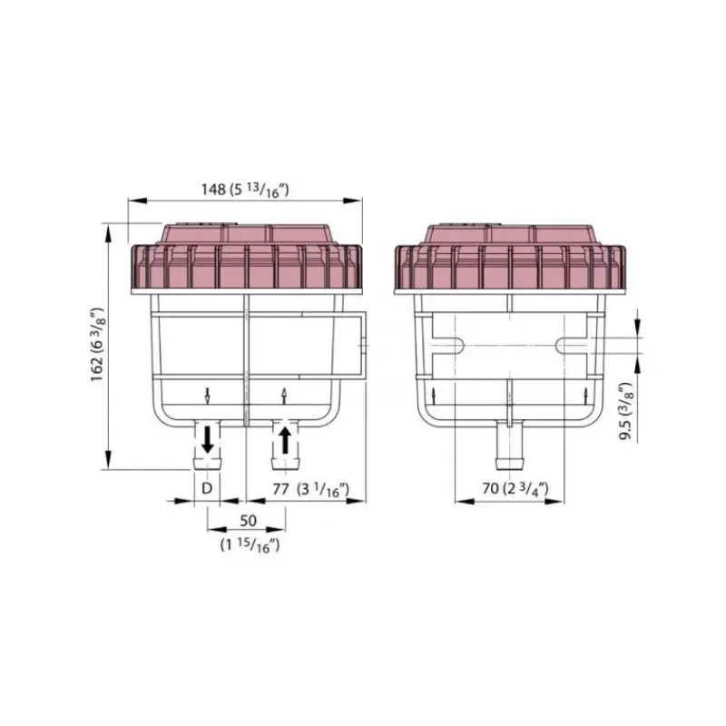 New NSF Filtre anti-odeur ø 16 à 38 mm Wc & Sanitaires·Réservoir Eaux Usées|Wc À Bord·Accessoire Wc