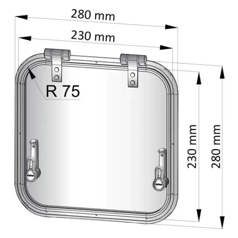New Planus rectangle Hublot & Aération·Hublot & Panneau De Pont