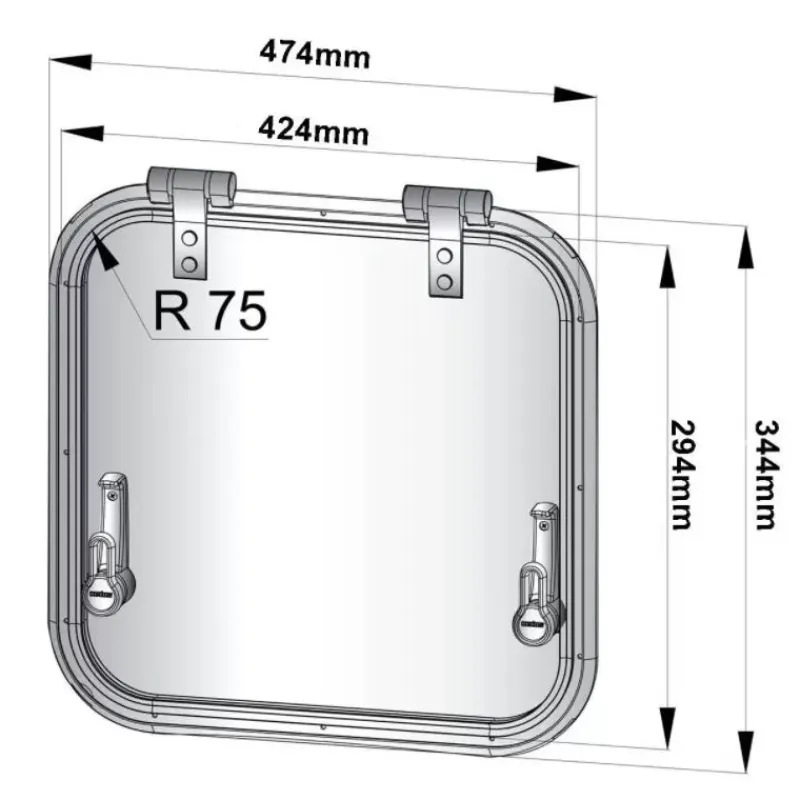 New Planus rectangle Hublot & Aération·Hublot & Panneau De Pont