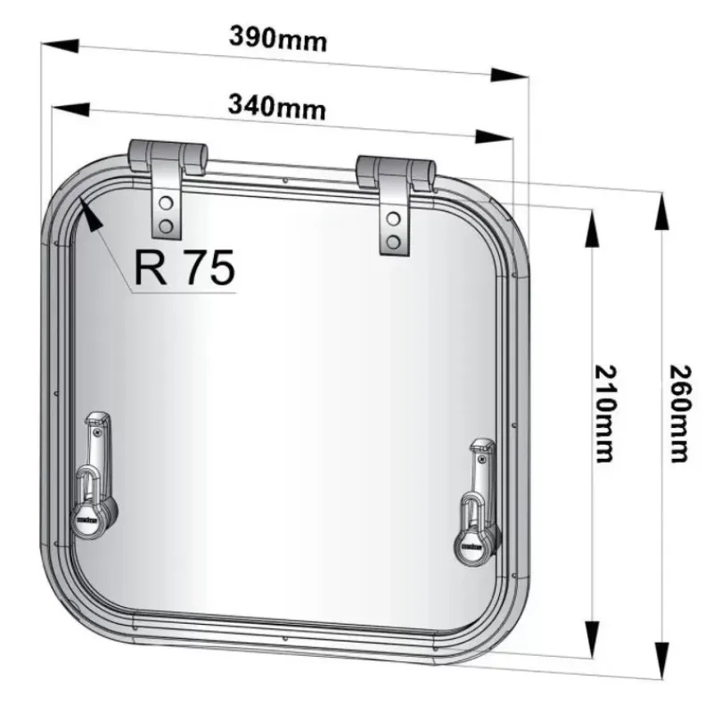 New Planus rectangle Hublot & Aération·Hublot & Panneau De Pont
