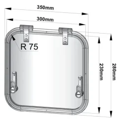New Planus rectangle Hublot & Aération·Hublot & Panneau De Pont