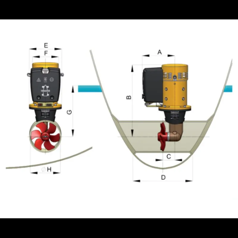 Propulseur d'étrave conventionnel BOW5524 24V 55 Kg 150 mm*Vetus Online