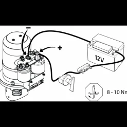 Propulseur d'étrave conventionnel BOW4512 12V 45 Kg 125 mm*Vetus Clearance