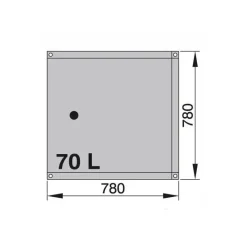 Réservoir souple eaux noires 3 couches 55 à 160 L*Vetus