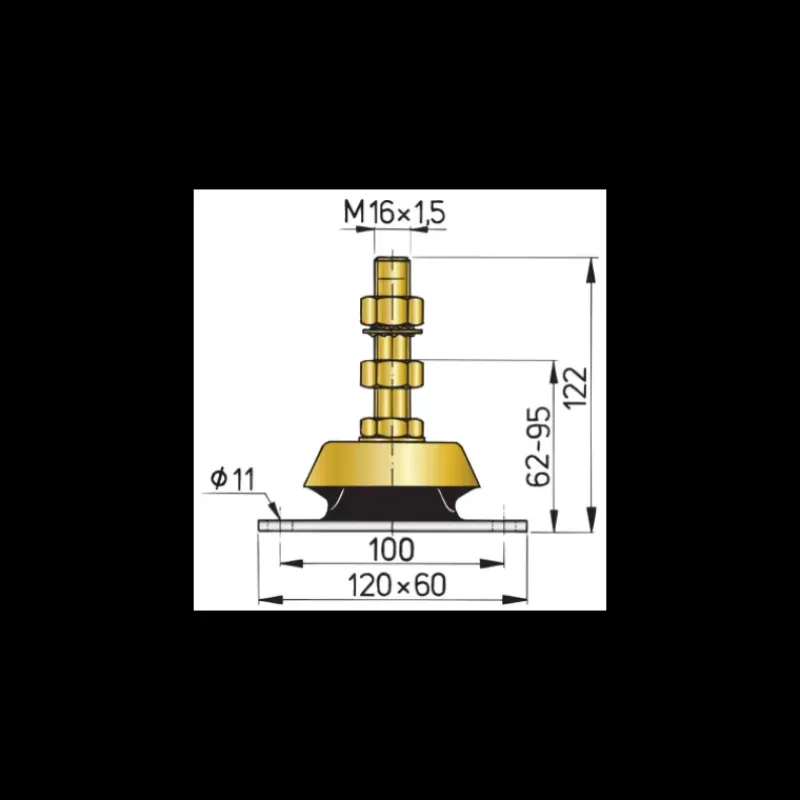 Outlet Silent Bloc K 4 cylindres 80 CV max Equipement Moteur In-Bord·Silent Bloc