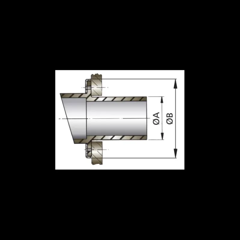 Sortie d'échappement EPDM*Vetus Discount