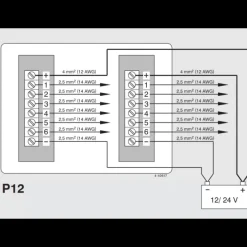 Tableau électrique P12 24V*Vetus Outlet