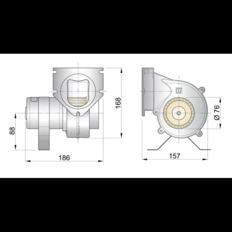 Clearance Ventilateur-extracteur en ligne ø76mm Equipement Moteur In-Bord·Ventilation