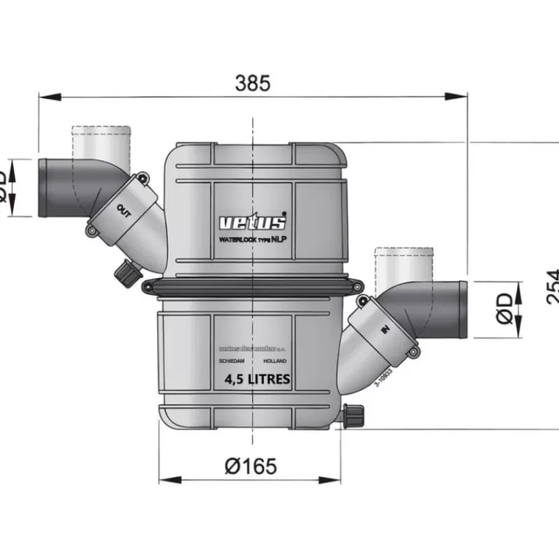 Online Waterlock NLP 15 à 120 CV Equipement Moteur In-Bord·Circuit Échappement