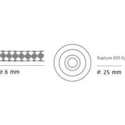 Poulie simple + coinceur ø 25*Viadana Online