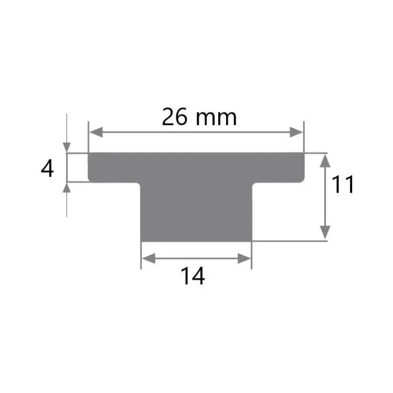 Sale Rail en T de 26 mm & accessoires Rail & Chariot·Rail & Chariot À Friction