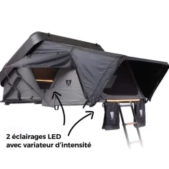 VICKY WOOD Mighty Oak 190 Line-X Tente De Toit, Barre De Toit, Coffre & Échelle·Tente De Toit