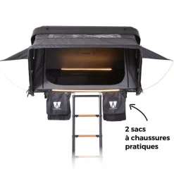 VICKY WOOD Mighty Oak 190 Line-X Tente De Toit, Barre De Toit, Coffre & Échelle·Tente De Toit