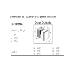 Outlet Cadre montage pour C39i Réfrigérateur·Accessoire Réfrigérateur|Réfrigérateur·Accessoire Réfrigérateur