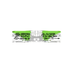 221 Green Inline 2 entrées en ligne | pack de 10*Wago Discount