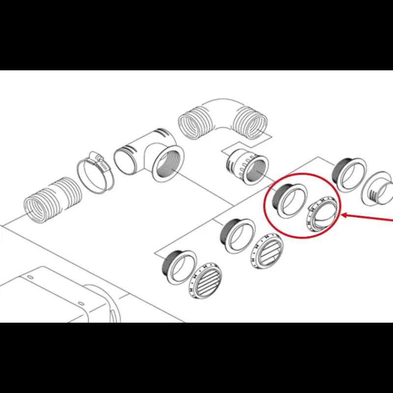 Online Sortie d'air à volet Ø 90 mm Accessoire Pour Chauffage Et Combiné·Bouches Et Raccords De Gaines D'Air Chaud