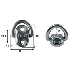 New Cadène articulée Simple Ø 6 Manille & Petit Accastillage·Cadène & Pontet