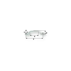 New Etrier plat pour sangle Manille & Petit Accastillage·Cadène & Pontet