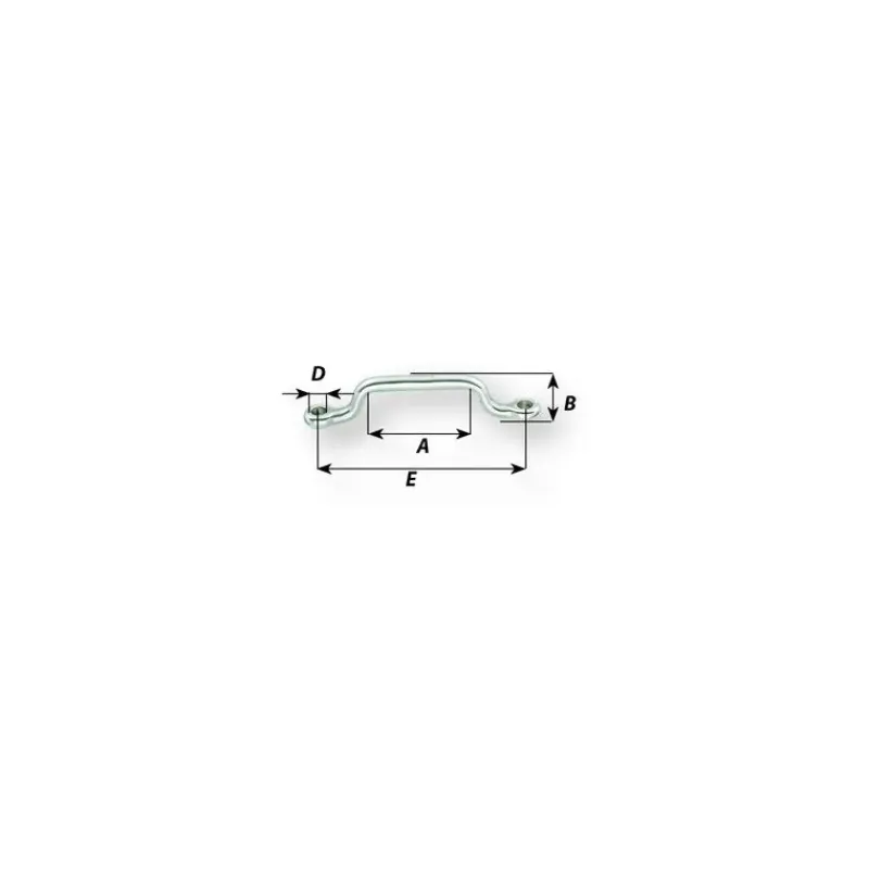 New Etrier plat pour sangle Manille & Petit Accastillage·Cadène & Pontet