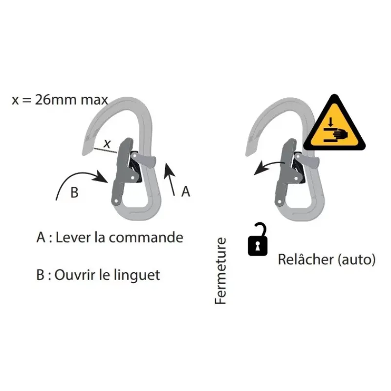 Sale Longe Proline Extensible 2M | 2 Mousquetons | témoin d'usure Matériel De Sécurité Embarqué·Longe, Harnais & Ligne De Vie