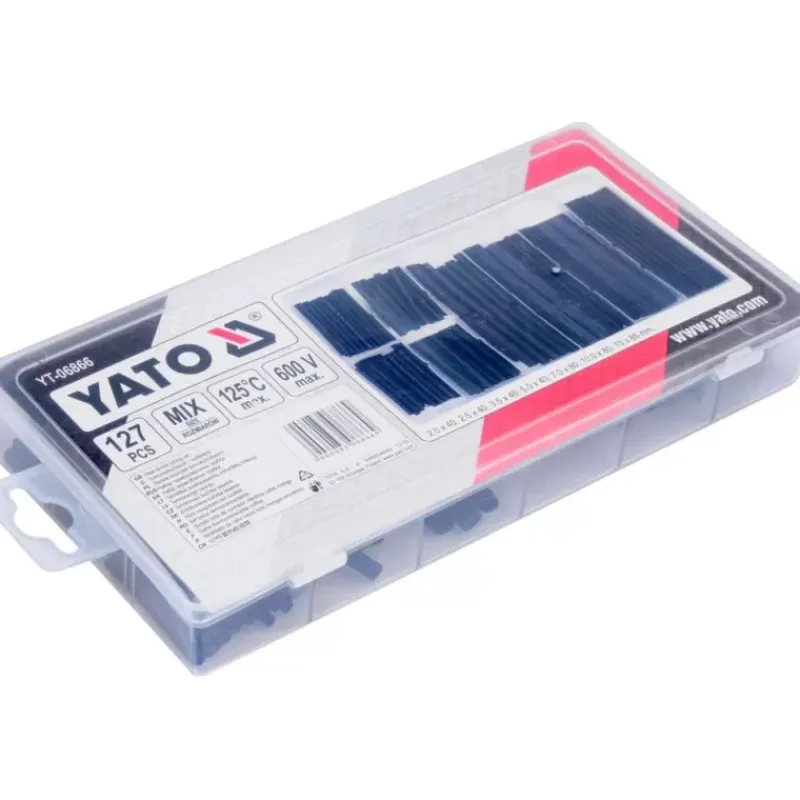 Kit 127 gaines thermorétractable 2:1*YATO Online