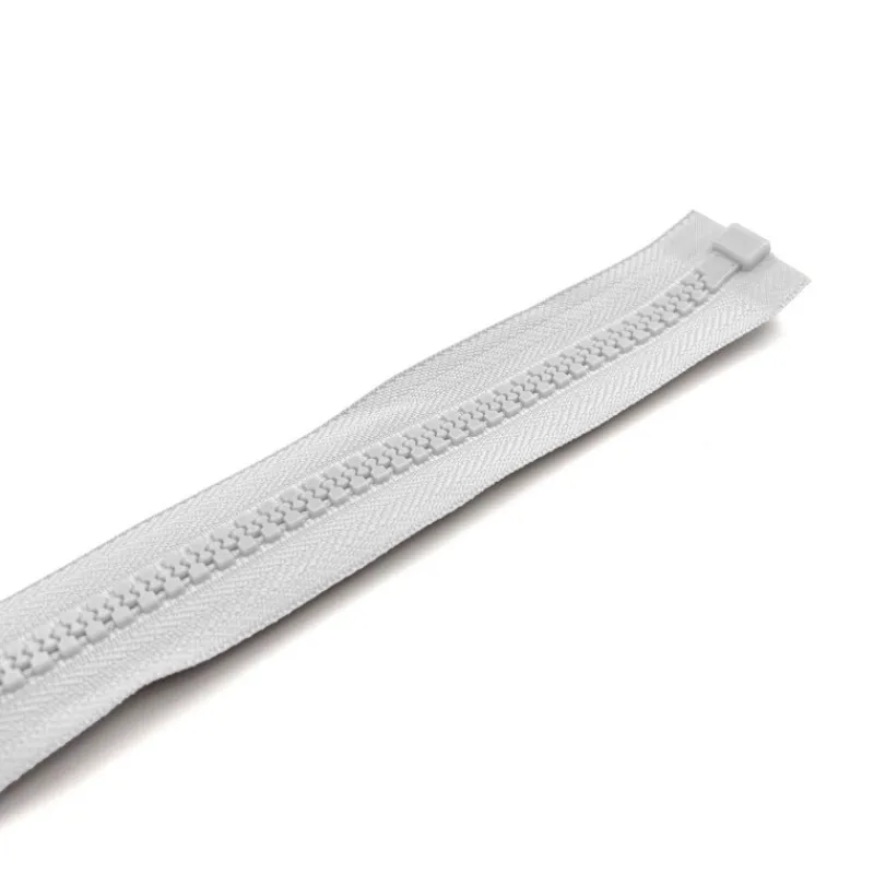 Fermeture injectée 9 mm chaine 10 mm blanc*YKK Best
