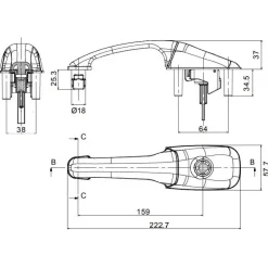 Sale Serrure Basic kit remplacement Poignée, Verrou & Fermeture Extérieures·Serrure & Poignée Extérieure|Poignée, Verrou & Fermeture Extérieures·Serrure & Poignée Extérieure